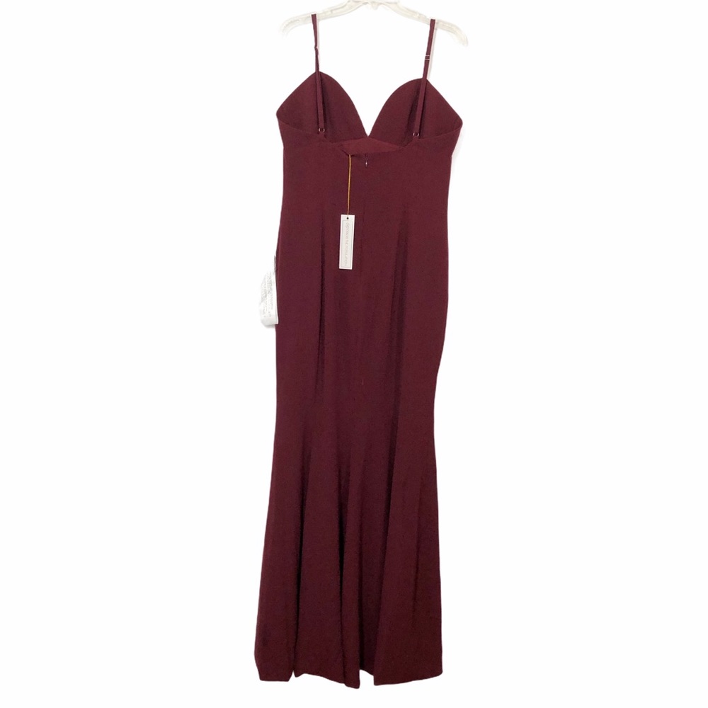 Dress the Population Evening Gown, Burgundy, Sz XL - Picture 6 of 12